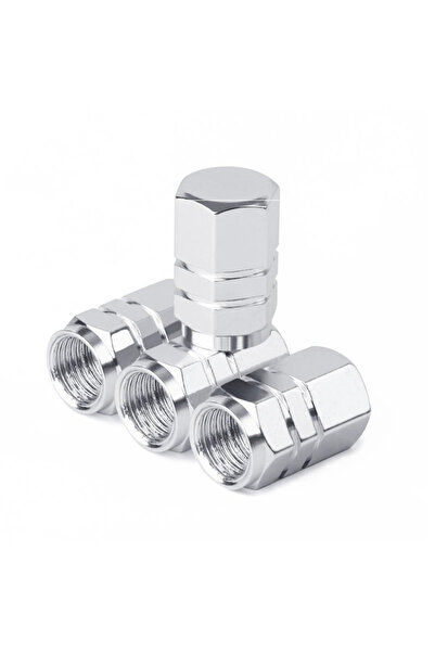 Choice Silver 4pcs 4Pcs Aluminum Alloy Car Wheel Tire Valve Caps Tyre Rim Ste...