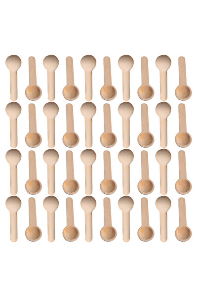 choice2 200Pcs 50/100/200Pcs Mini Nature Wooden Home Kitchen Cooking Spoons T...