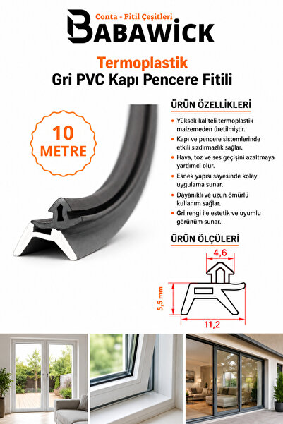 BABAWİCK Made of Quality Raw Material Tpe 3mm Channel Compatible Pen Door Win...