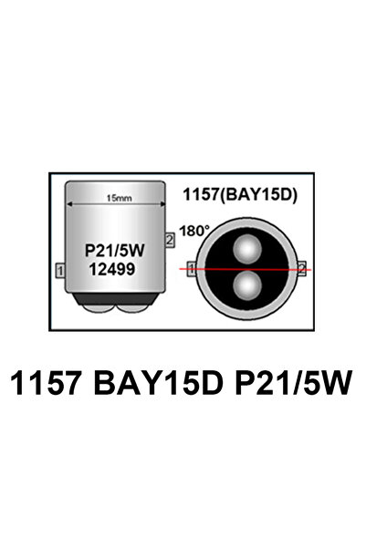 Choice1 Red 1157 BAY15D P21-5W BMTxms 2pcs 1157 BAY15D P21/5W LED Brake Stop ...