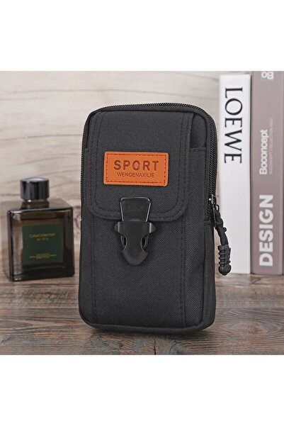 Choice Black Man Belt Pouch Mobile Phone Bag for Men Phone Holster Bag Molle ...