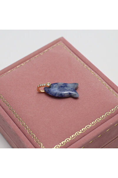 Choice3 Sodalite 3 Pieces Natural Stone Charms Crystal Agate Fish Shaped Pend...