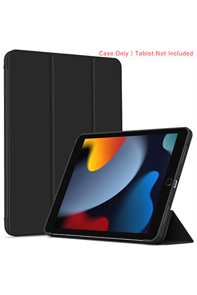 Choice3 iPad 7th 10.2 2019 YT Black Tri-fold Flip Case For iPad 7th 8th 9th G...