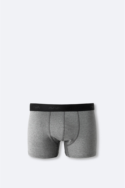 Avva Erkek Antrasit Basic Pamuklu Tekli Regular Fit Boxer B009510