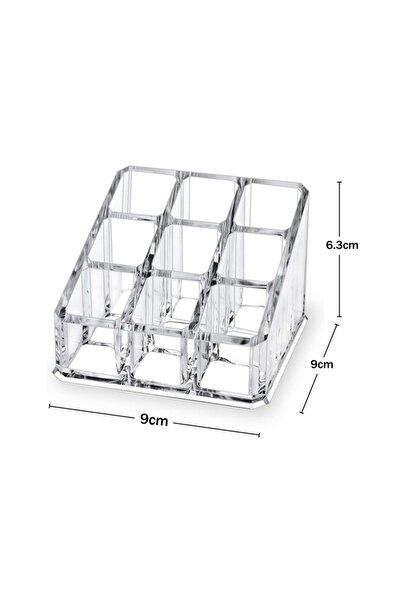 Choice 9 grids 26 Holes Acrylic Nail Brushes Organizer Nail Art Kit Storage T...