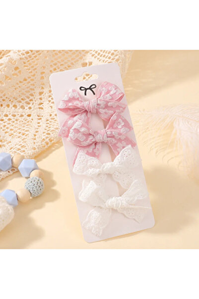Choice5 FJ5135-4C 4Pcs/Set Baby Girls Hair Accessories Sweet Plaid Flowers La...