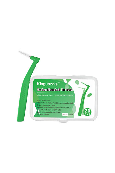 Choice15 20pcs 0.8mm Kingubznis Interdental Brush Orthodontics Toothpicks Sho...