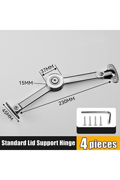 Choice 4pcs Standard Randomly Stop Lid Support Hinge Kitchen/Room Cabinet Doo...