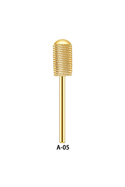 Choice21 GOLD-A-05 1pc Gold Tungsten Carbide Nail Polishing Drill Bit, for Na...