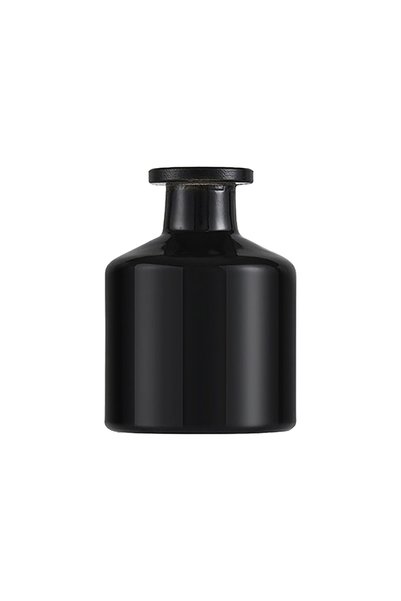 Choice1 زجاجة عطر منزلية فارغة سوداء سعة 50 مل مع مجموعة ناشر عطر بالروطان لت...
