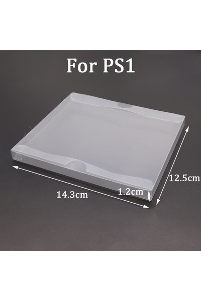 TingDong For PS1 20pcs Transparent Game Box Protector Case CIB Games Clear Pl...