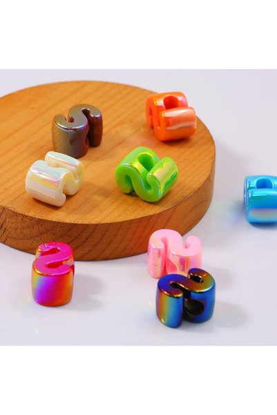 Choice84 Random 15Pcs letters S Random Colorful 5/10/15Pcs 26 Letters Acrylic...