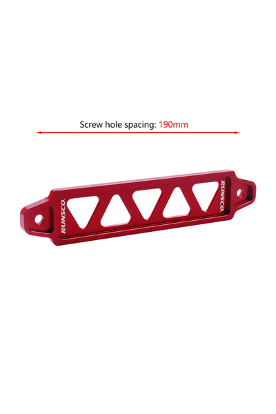 Choice3 Red Aluminum Car Battery Fasten Bracket Holder Battery Tie Down Brace...