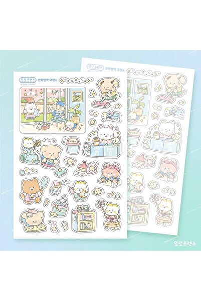 choice2 07 Cute Cartoon Animal Bear Stickers Handbook Diary Planner Notebook ...