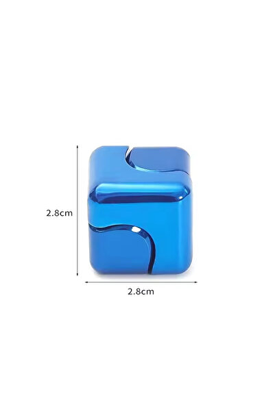 Choice3 lan Metal Cube Spinner Fidget Toy Fingertips 3D Puzzle Gyro Gear Sens...