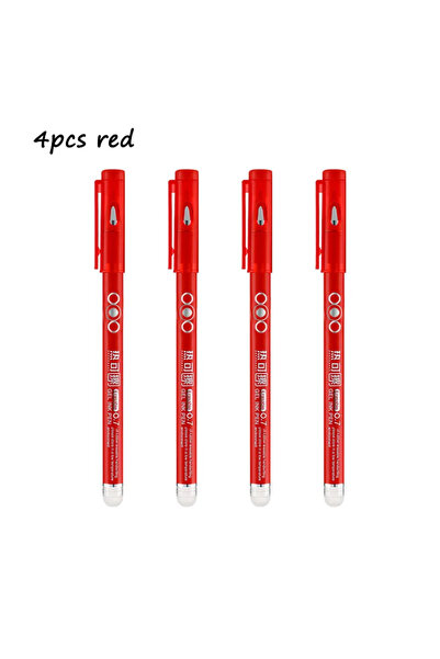choice2 4pcs (red) 4PCS 0.7MM Heat Erasable Pens, Bullet Nib, Colored Heat Se...