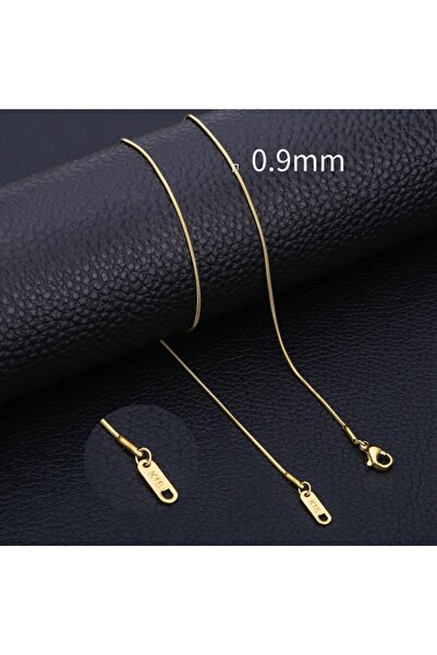 Choice 45cm 0.9MM GOLD HIYEE Stainless Steel Snake Chain Necklace Chains for ...
