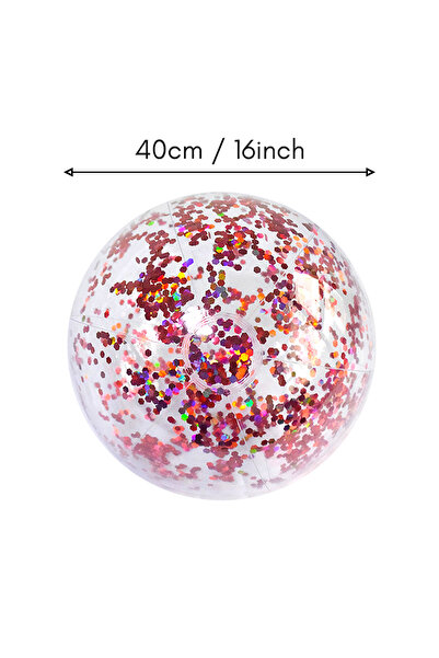 Choice3 40CM Rose 40cm/16inch Beach Ball Transparent Inflatable Swimming Pool...