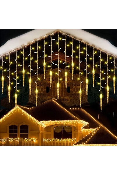 Choice9 EU plug Warm white LED Christmas Wreath Light String Ice Pillar Curta...