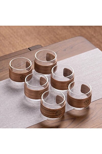 Choice 150ml transparent 6pcs Heat-resistant Glass Tea Cup Set Of 150ml Home ...