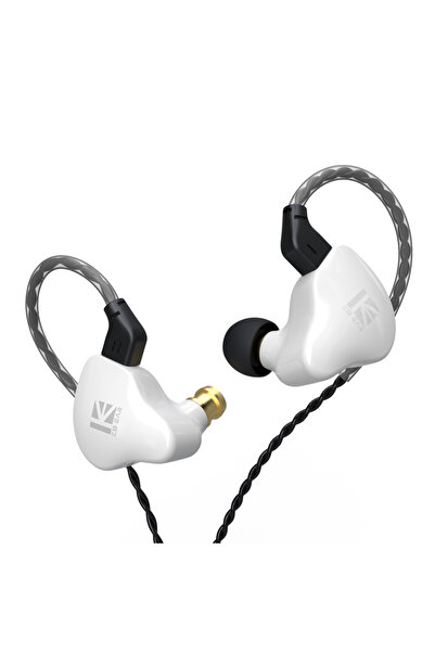 Choice White no mic KBEAR KS1 Dual Magnetic Circuit Dynamic Wired Earphone Ga...