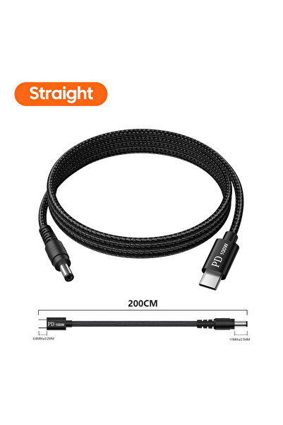 Choice Straight 100W Type C to DC Notebooks Charging Cable USB C to DC 5.5x2....