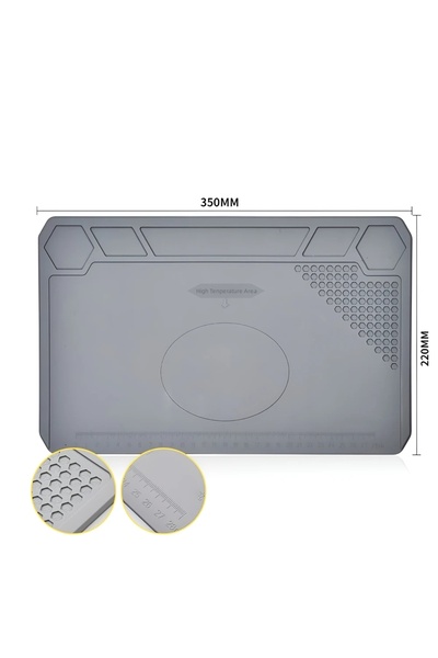 Choice5 S-615 350 × 220 مم وسادة سيليكون مغناطيسية عازلة للحرارة، حصيرة عمل E...