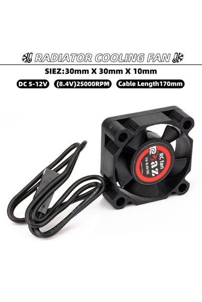 Choice High Speed 30mm RC High Speed Fan 25-50mm Motor ESC Waterproof 10000-3...