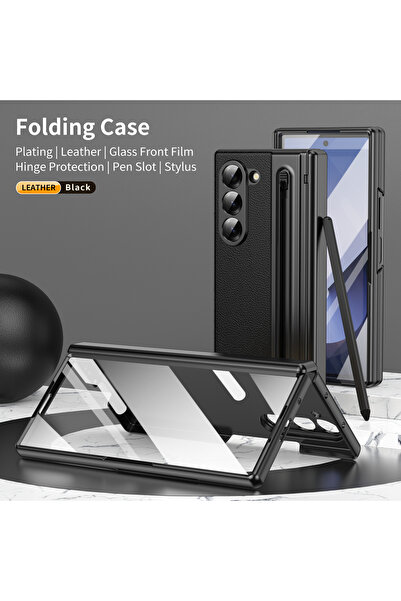 Choice29 For Z Fold 8 Ultra black Pink Leather Mobile Phone Cases For Z Fold ...
