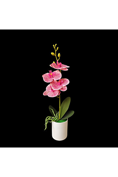 Choice3 Spot Red 4 flower simulated orchid potted plants suitable for bedroom...