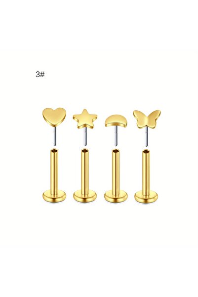 Choice4 Straight Barbell body 20G 0.8x6mm Labret, Lip Piercing Jewelry 3 4pcs...