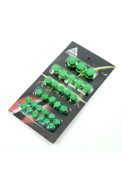 Choice1 Green 30pcs 0.8cm/1cm/1.2cm/1.4cm Motorcycle Screw Set Decorative Cap...