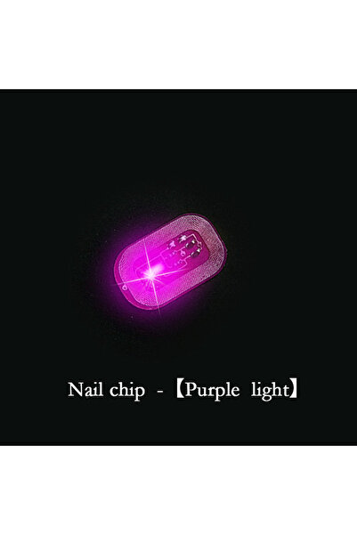 Choice Purple 5/1pcs NFC Nail Stickers LED Light Source Nail Art Tips Lightin...