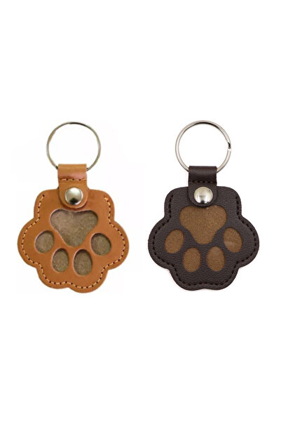 Choice3 1XBrown 1XCoffee Pet Hair Memorial Keychain PU Leather Keepsake Locke...