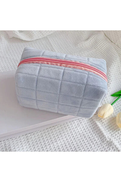 Choice Blue Kawaii Pencil Case Pillow Shape Large Capacity Cosmetic Bag Cute ...