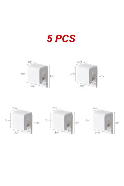 Choice 5pcs 1/2/3/5/10pcs Punch-free Toothbrush Holder Wall-mounted Toothpast...