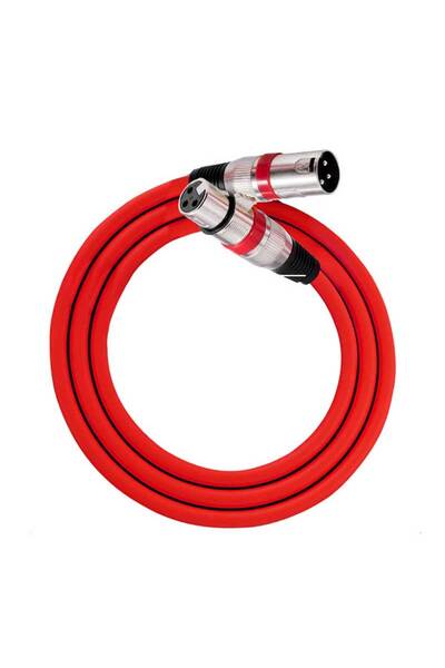 Choice17 BSN 1m Red 3Pin Mixer Audio Cable XLR AUX Shielded Anti-interference...