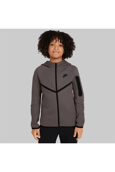 Nike Παιδικό Μπουφάν Τεχνικό Φλις με Κουκούλα και Ολόσωμο Φερμουάρ XS