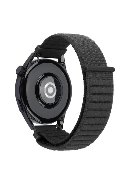 Choice12 22mm Universal Coal black Nylon Loop Strap for Venu 3 Sq 2 Quick Adj...