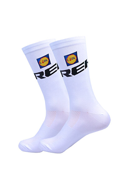 Choice SKY BLUE New White UAE Team FDJ Cycling Socks Non Slip Soccer Socks Cu...