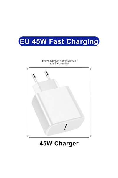 Choice EU 45W White Charger For 45W Fast Charger For S25 S23 S22 S24 Ultra Pl...