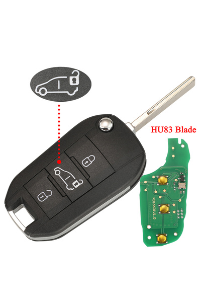 Choice5 for Citroen HU83 Van jingyuqin 433MHz 4A HITAG AES Chip Flip Remote V...