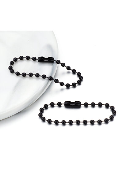 Choice1 10cm Black 100pcs 10/12cm Iron Colorful Ball Bead Chains KeyRing Doll...