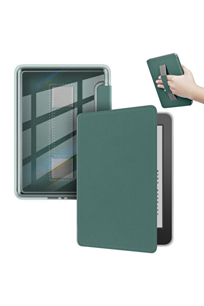 Choice SA569P SA568B 2024 Dark Green HandStrap Acrylic Case for Kindle Paperw...