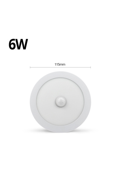 Choice White 6W PIR Motion Sensor LED Ceiling Lights 6W 12W 18W Aluminum Shel...