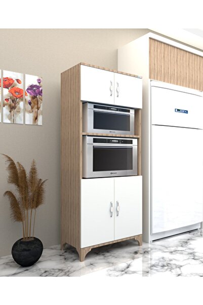 Buzkan Mobilya % 100 Mdf Çok Amaçlı Dolap, Fırın Ve Mikro Fırınlık Dolap_