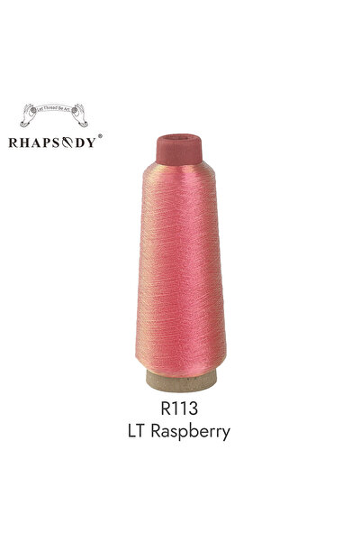 Choice R113 LT Raspberry 2500M Super Chameleon Shining Rainbow Thread Metalli...