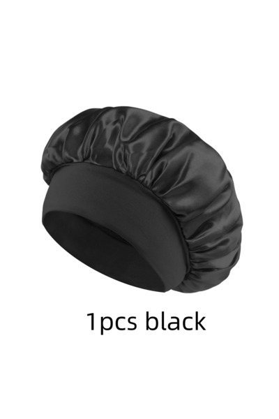 Choice 1pcs black 1/3/5/10pcs mix Satin Bonnet Silk Hair Bonnet for Sleeping ...