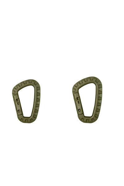 Choice 2pcs green 2/5/16Pcs Tactical Carabiner Set Plastic Steel Quick Hook W...