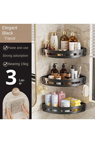 Choice 3PCS 1/2/3pcs Adhensive Bathroom Shampoo Holder Shower Caddy Shelves S...